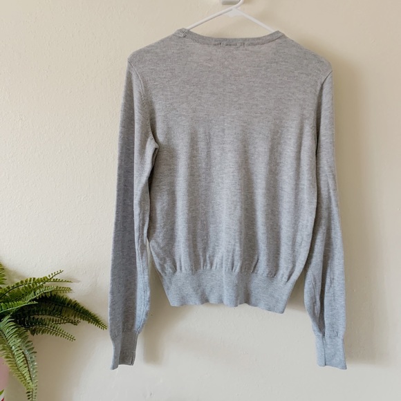 Light Gray Thin Knit Sweater size S - Picture 4 of 4
